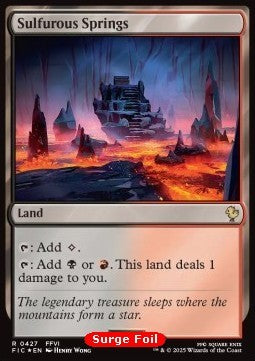 Sulfurous Springs - Commander: Magic: The Gathering - FINAL FANTASY: Collector's Edition (Rare) [CFIC-427]