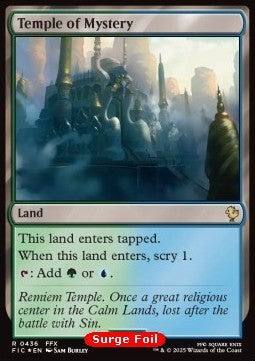 Temple of Mystery - Commander: Magic: The Gathering - FINAL FANTASY: Collector's Edition (Rare) [CFIC-436]