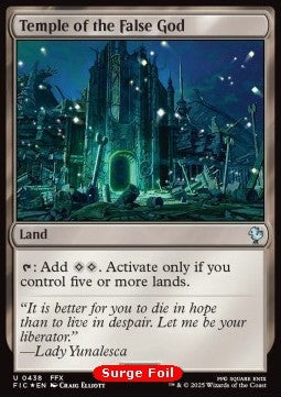 Temple of the False God - Commander: Magic: The Gathering - FINAL FANTASY: Collector's Edition (Uncommon) [CFIC-438]