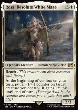 Rosa, Resolute White Mage (V.2) - Magic: The Gathering - FINAL FANTASY: Extras (Rare) [XFIN-555]