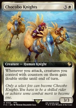 Chocobo Knights - Commander: Magic: The Gathering - FINAL FANTASY: Extras (Rare) [XFIC-102]