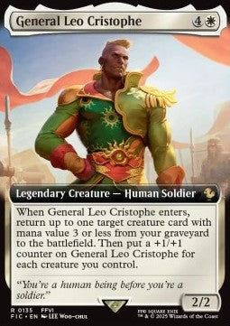 General Leo Cristophe - Commander: Magic: The Gathering - FINAL FANTASY: Extras (Rare) [XFIC-135]