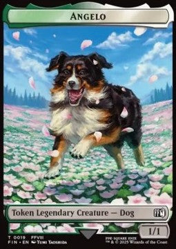 Angelo Token (GW 1/1) // Darkstar Token (WB 2/2) - Magic: The Gathering - FINAL FANTASY: Tokens (Token) [TFIN-T 19/20]