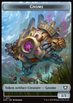 Gnome Token (A 1/1) // Golem Token (A 9/9) - Edge of Eternities: Tokens (Token) [TEOE-CT 11/14]