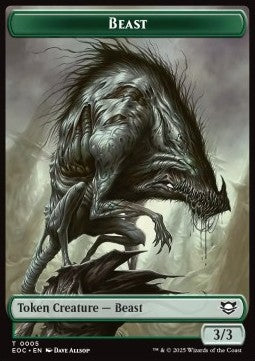Beast Token (G 3/3) // Clue Token - Edge of Eternities: Tokens (Token) [TEOE-CT 5/10]