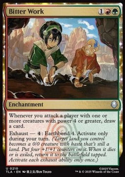 Bitter Work - Magic: The Gathering | Avatar: The Last Airbender (Uncommon) [TLA-210]