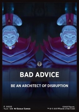 Jumpstart Pack Summary Card: Bad Advice - Magic: The Gathering | Avatar: The Last Airbender: Extras (Tip Card) [XTLA-F20]