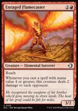 Enraged Flamecaster - Lorwyn Eclipsed (Common) [ECL-135]