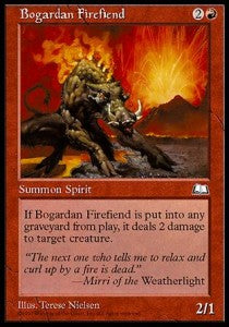 Bogardan Firefiend - Weatherlight (Common)