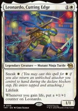 Leonardo, Cutting Edge - Teenage Mutant Ninja Turtles (Rare) [TMT-15]