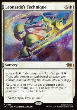 Leonardo's Technique - Teenage Mutant Ninja Turtles (Rare) [TMT-18]