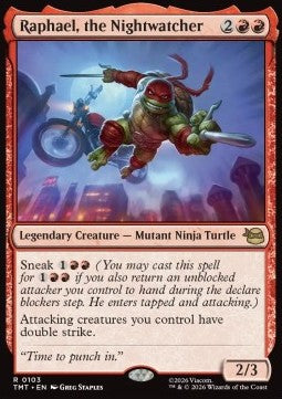Raphael, the Nightwatcher - Teenage Mutant Ninja Turtles (Rare) [TMT-103]