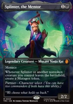 Splinter, the Mentor - Commander: Teenage Mutant Ninja Turtles (Mythic) [TMC-3]