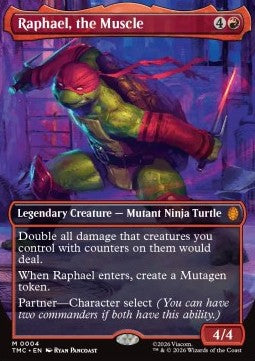 Raphael, the Muscle - Commander: Teenage Mutant Ninja Turtles (Mythic) [TMC-4]