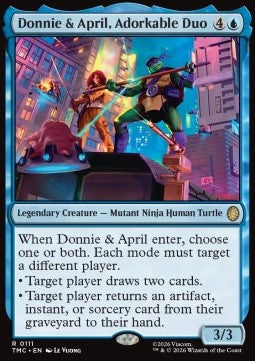 Donnie & April, Adorkable Duo - Commander: Teenage Mutant Ninja Turtles: Extras (Rare) [XTMC-111]