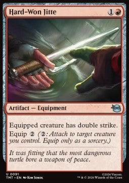 Hard-Won Jitte - Teenage Mutant Ninja Turtles (Uncommon) [TMT-91]