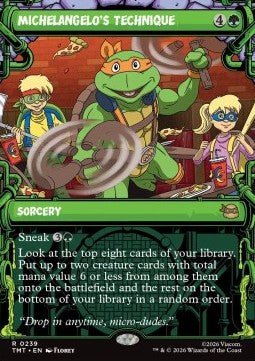 Michelangelo's Technique - Teenage Mutant Ninja Turtles: Extras (Rare) [XTMT-239]