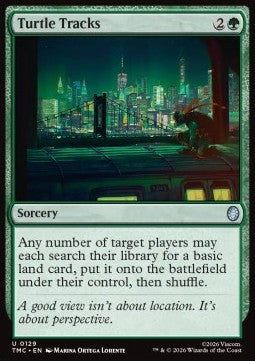 Turtle Tracks - Commander: Teenage Mutant Ninja Turtles: Extras (Uncommon) [XTMC-129]