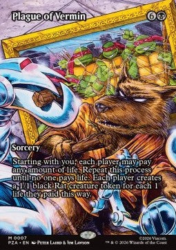 Plague of Vermin - Teenage Mutant Ninja Turtles: Source Material Cards (Mythic) [PZA-7]