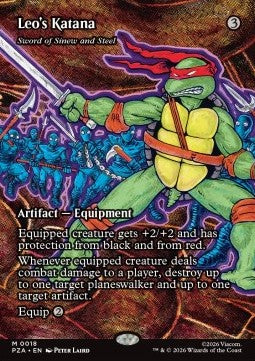 Sword of Sinew and Steel - Teenage Mutant Ninja Turtles: Source Material Cards (Mythic) [PZA-18]