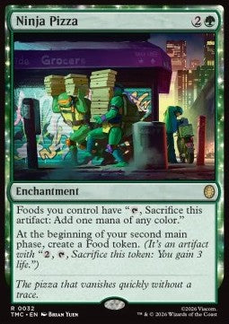 Ninja Pizza - Commander: Teenage Mutant Ninja Turtles (Rare) [TMC-32]