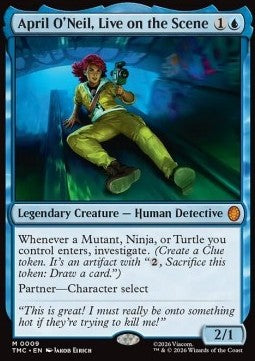 April O'Neil, Live on the Scene - Commander: Teenage Mutant Ninja Turtles (Mythic) [TMC-9]