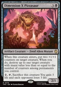 Dimension X Pizzasaur - Commander: Teenage Mutant Ninja Turtles (Rare) [TMC-16]