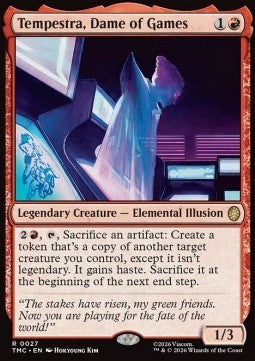 Tempestra, Dame of Games - Commander: Teenage Mutant Ninja Turtles (Rare) [TMC-27]