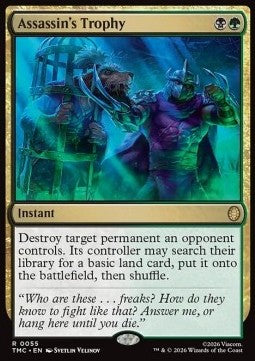 Assassin's Trophy - Commander: Teenage Mutant Ninja Turtles (Rare) [TMC-55]