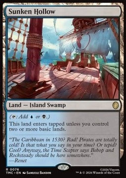 Sunken Hollow - Commander: Teenage Mutant Ninja Turtles (Rare) [TMC-76]