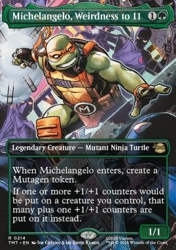 Michelangelo, Weirdness to 11 (V.1) - Teenage Mutant Ninja Turtles: Extras (Rare) [XTMT-214]