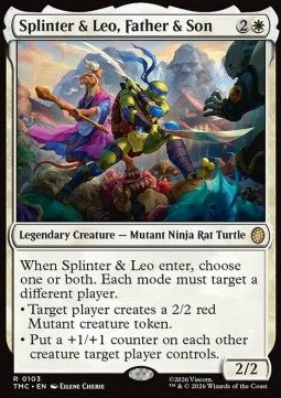 Splinter & Leo, Father & Son - Commander: Teenage Mutant Ninja Turtles: Extras (Rare) [XTMC-103]