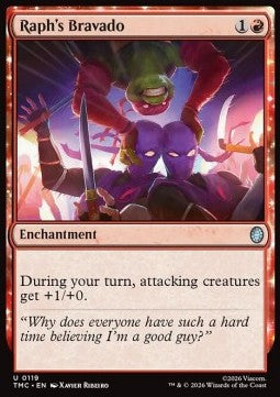 Raph's Bravado - Commander: Teenage Mutant Ninja Turtles: Extras (Uncommon) [XTMC-119]