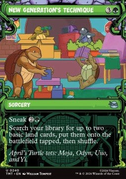 New Generation's Technique - Teenage Mutant Ninja Turtles: Extras (Uncommon) [XTMT-240]