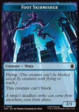 Foot Skirmisher Token (Blue 2/1)