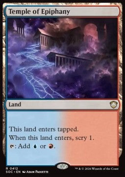 Temple of Epiphany - Commander: Secrets of Strixhaven (Rare) [SOC-412]