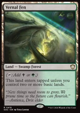 Vernal Fen - Commander: Secrets of Strixhaven (Rare) [SOC-419]