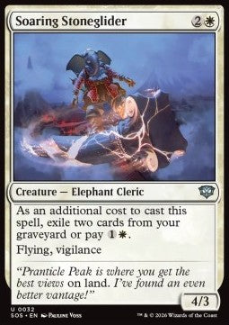 Soaring Stoneglider - Secrets of Strixhaven (Uncommon) [SOS-32]
