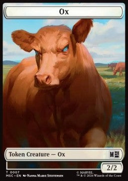 Ox Token (W 2/2) // Construct Token (A 4/4 Flying, haste) (V.1)