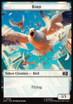 Bird Token (W 1/1) // Treasure Token (V.1)