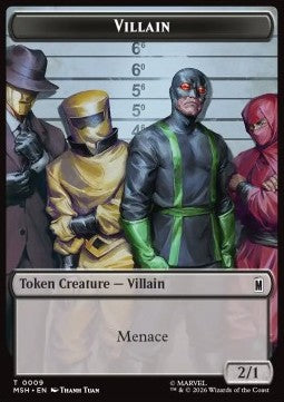 Villain Token (B 2/1) // Robot Villain Token (A 2/2) (V.1)
