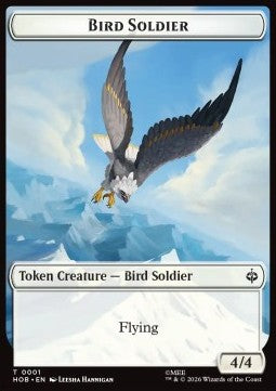 Bird Soldier Token (W 4/4) // Axe Token