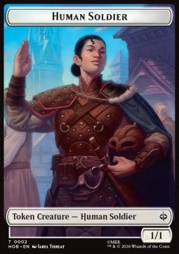Human Soldier Token (W 1/1) // On an Adventure